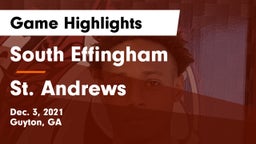 South Effingham  vs St. Andrews  Game Highlights - Dec. 3, 2021
