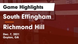 South Effingham  vs Richmond Hill  Game Highlights - Dec. 7, 2021