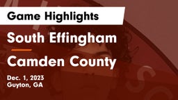 South Effingham  vs Camden County  Game Highlights - Dec. 1, 2023