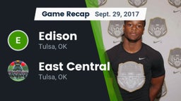 Recap: Edison  vs. East Central  2017