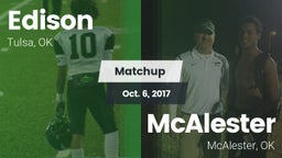 Matchup: Edison  vs. McAlester  2017