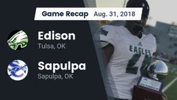Recap: Edison  vs. Sapulpa  2018