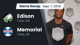 Recap: Edison  vs. Memorial  2018