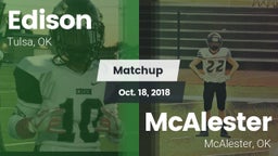 Matchup: Edison  vs. McAlester  2018