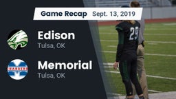 Recap: Edison  vs. Memorial  2019