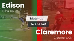 Matchup: Edison  vs. Claremore  2019