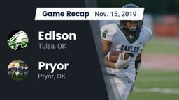 Recap: Edison  vs. Pryor  2019