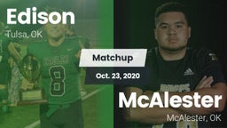 Matchup: Edison  vs. McAlester  2020