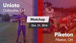 Matchup: Unioto  vs. Piketon  2016