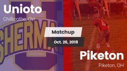 Matchup: Unioto  vs. Piketon  2018