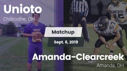 Matchup: Unioto  vs. Amanda-Clearcreek  2019