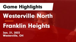 Westerville North  vs Franklin Heights  Game Highlights - Jan. 21, 2022