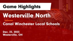 Westerville North  vs Canal Winchester Local Schools Game Highlights - Dec. 22, 2023