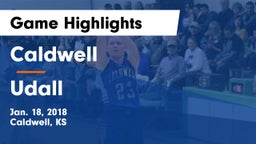 Caldwell  vs Udall  Game Highlights - Jan. 18, 2018