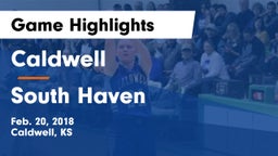 Caldwell  vs South Haven  Game Highlights - Feb. 20, 2018