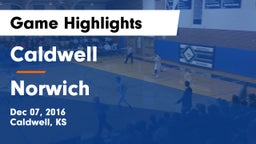 Caldwell  vs Norwich  Game Highlights - Dec 07, 2016