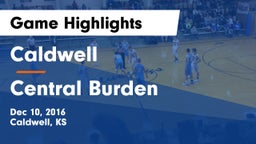 Caldwell  vs Central Burden Game Highlights - Dec 10, 2016