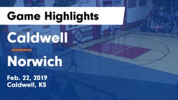Caldwell  vs Norwich  Game Highlights - Feb. 22, 2019