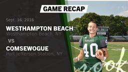 Recap: Westhampton Beach  vs. Comsewogue  2016