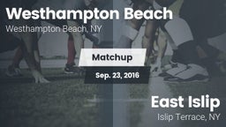 Matchup: Westhampton Beach vs. East Islip  2016