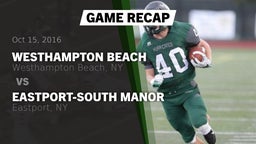 Recap: Westhampton Beach  vs. Eastport-South Manor  2016