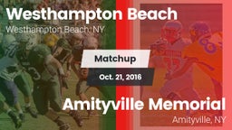 Matchup: Westhampton Beach vs. Amityville Memorial  2016