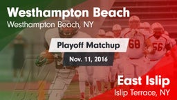 Matchup: Westhampton Beach vs. East Islip  2016