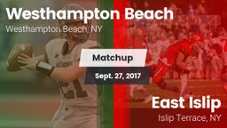 Matchup: Westhampton Beach vs. East Islip  2017
