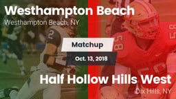 Matchup: Westhampton Beach vs. Half Hollow Hills West  2018