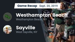 Recap: Westhampton Beach  vs. Sayville  2019
