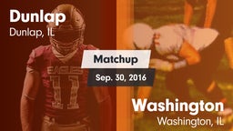 Matchup: Dunlap  vs. Washington  2016