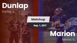 Matchup: Dunlap  vs. Marion  2017