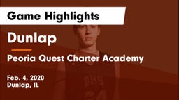 Dunlap  vs Peoria Quest Charter Academy Game Highlights - Feb. 4, 2020