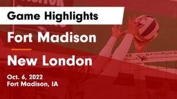 Fort Madison  vs New London Game Highlights - Oct. 6, 2022