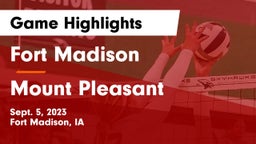 Fort Madison  vs Mount Pleasant  Game Highlights - Sept. 5, 2023