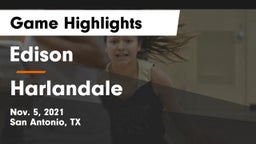 Edison  vs Harlandale  Game Highlights - Nov. 5, 2021