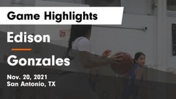 Edison  vs Gonzales  Game Highlights - Nov. 20, 2021