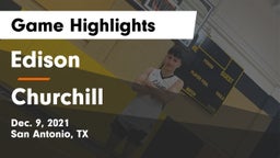 Edison  vs Churchill  Game Highlights - Dec. 9, 2021