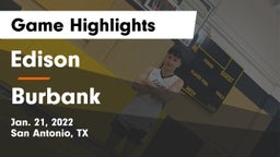 Edison  vs Burbank  Game Highlights - Jan. 21, 2022