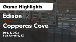 Edison  vs Copperas Cove  Game Highlights - Dec. 3, 2022