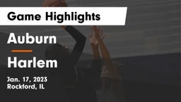 Auburn  vs Harlem  Game Highlights - Jan. 17, 2023