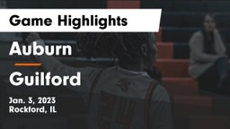 Auburn  vs Guilford  Game Highlights - Jan. 3, 2023