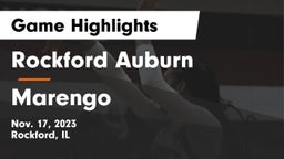 Rockford Auburn  vs Marengo  Game Highlights - Nov. 17, 2023