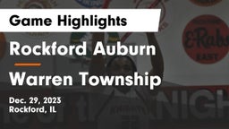 Rockford Auburn  vs Warren Township  Game Highlights - Dec. 29, 2023
