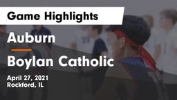 Auburn  vs Boylan Catholic  Game Highlights - April 27, 2021