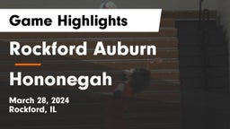Rockford Auburn  vs Hononegah  Game Highlights - March 28, 2024