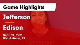 Jefferson  vs Edison  Game Highlights - Sept. 24, 2021