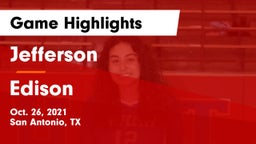 Jefferson  vs Edison  Game Highlights - Oct. 26, 2021