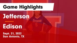 Jefferson  vs Edison  Game Highlights - Sept. 21, 2022