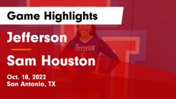 Jefferson  vs Sam Houston  Game Highlights - Oct. 18, 2022